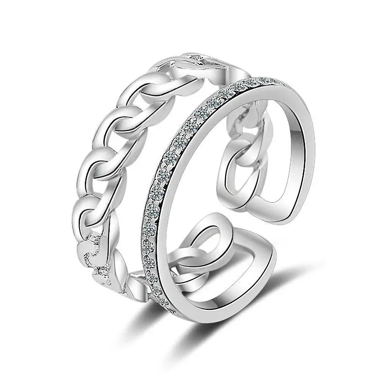 Double Cuban Chain and Cubic Zirconia Ring